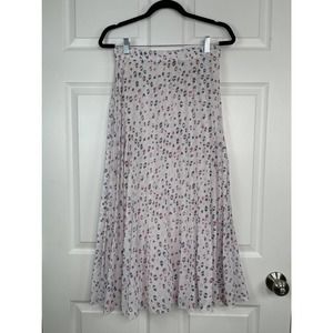 Japna Pink Leopard Midi Skirt